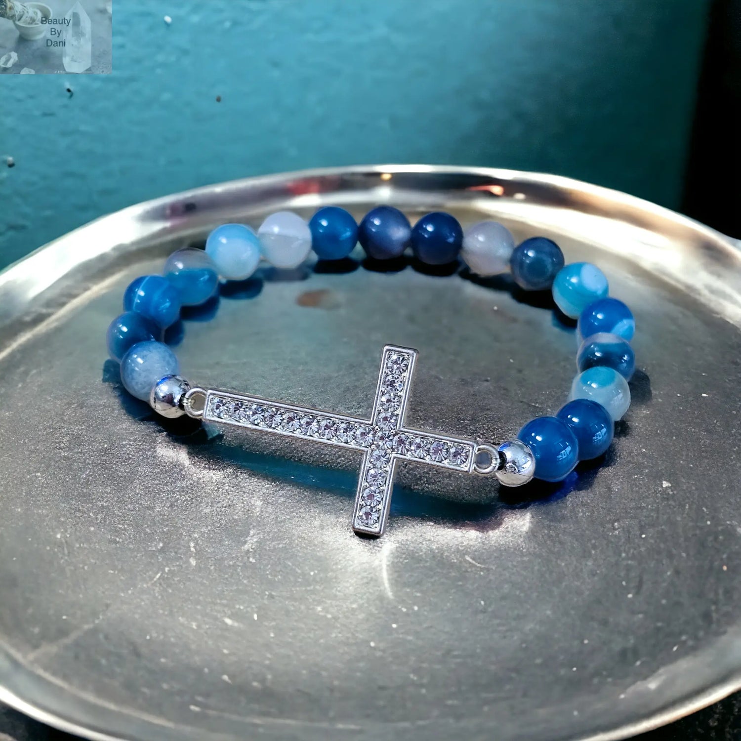 Blue Agate Bracelet - Beauty by Dani