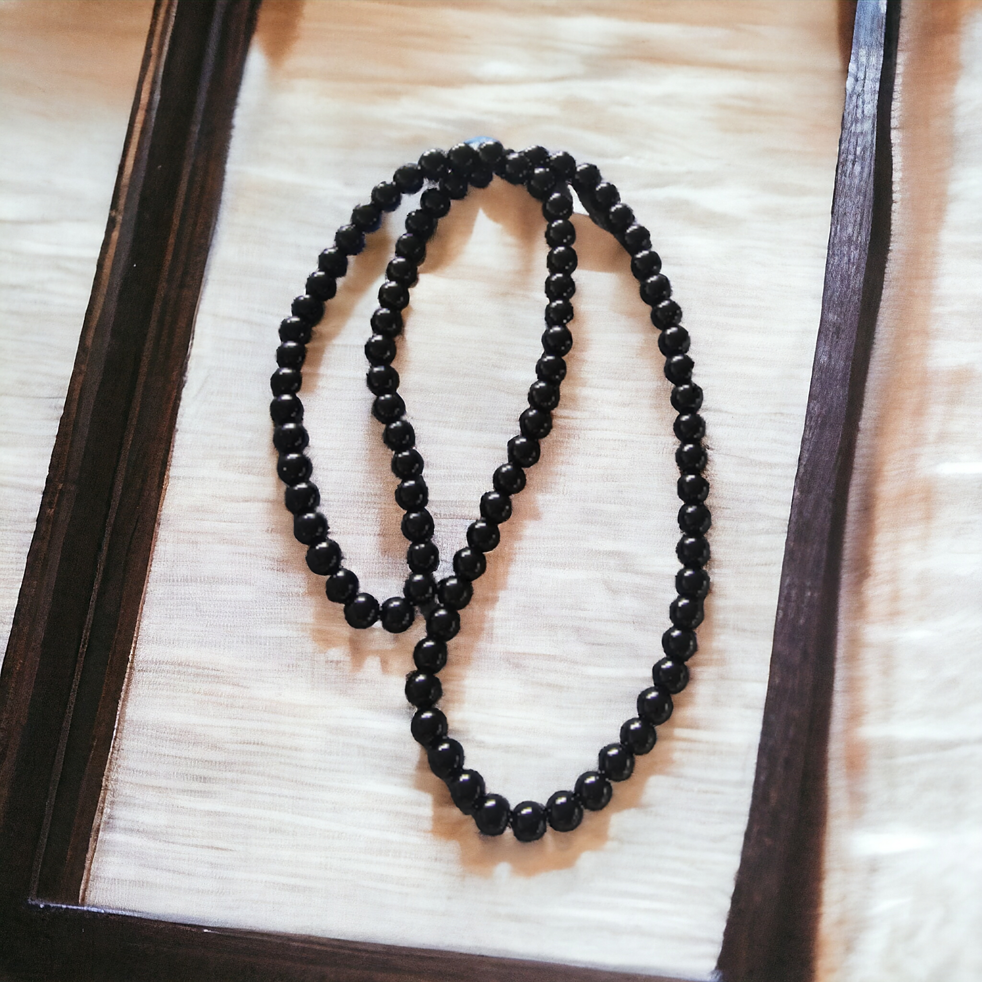 Black Stone Necklace - Beauty by Dani