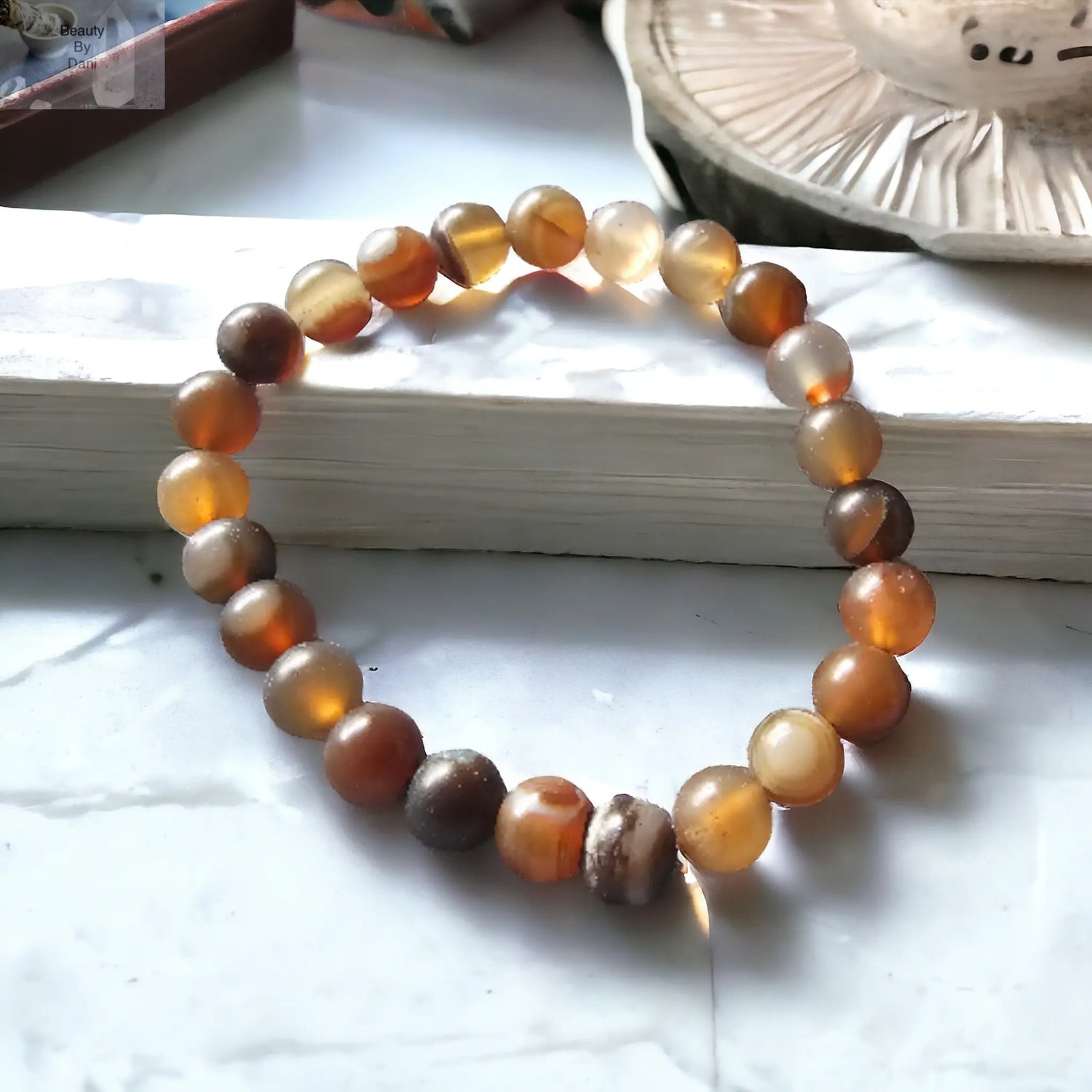 Brown Agate Bracelet - Beauty by Dani