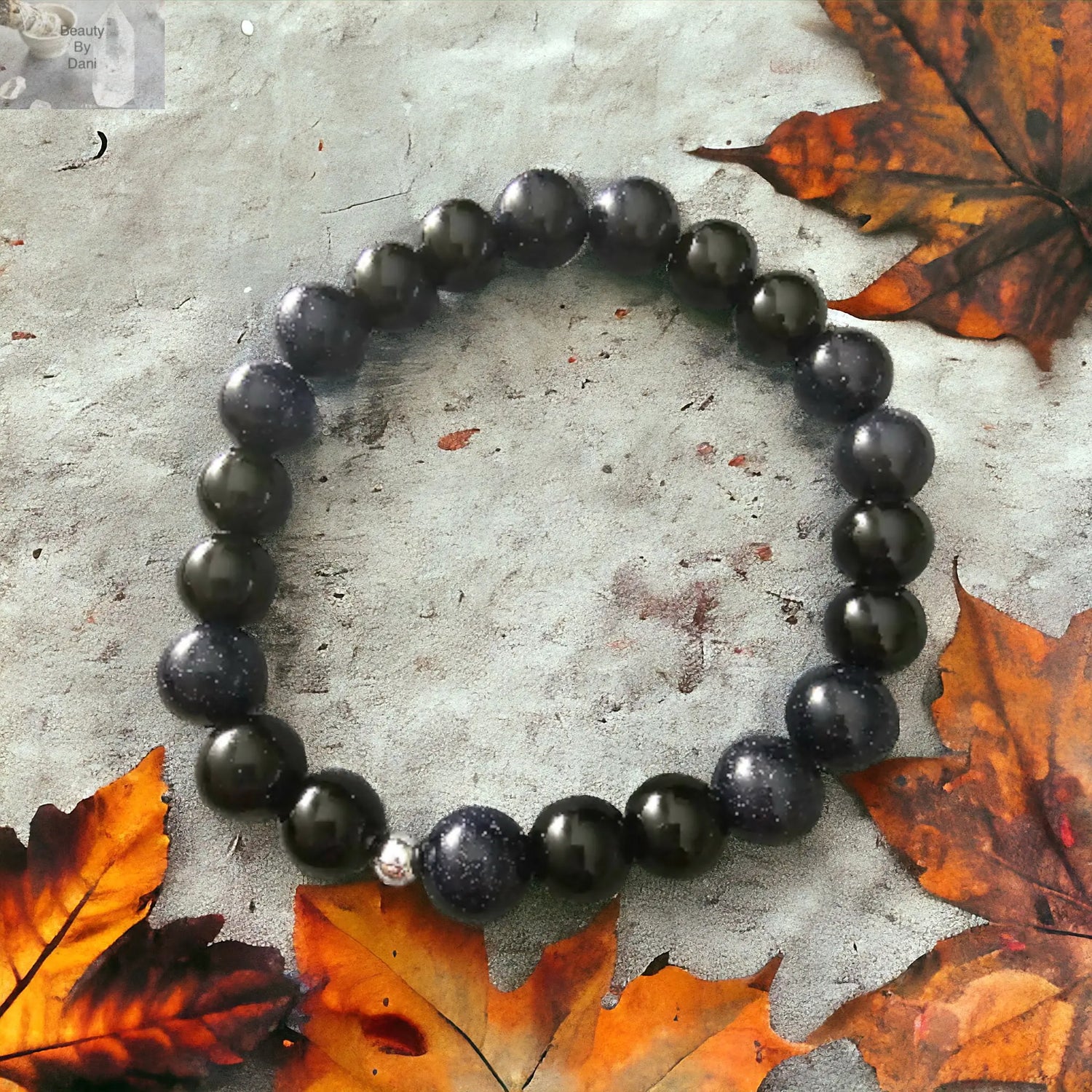Goldstone and Onyx - Beauty by Dani