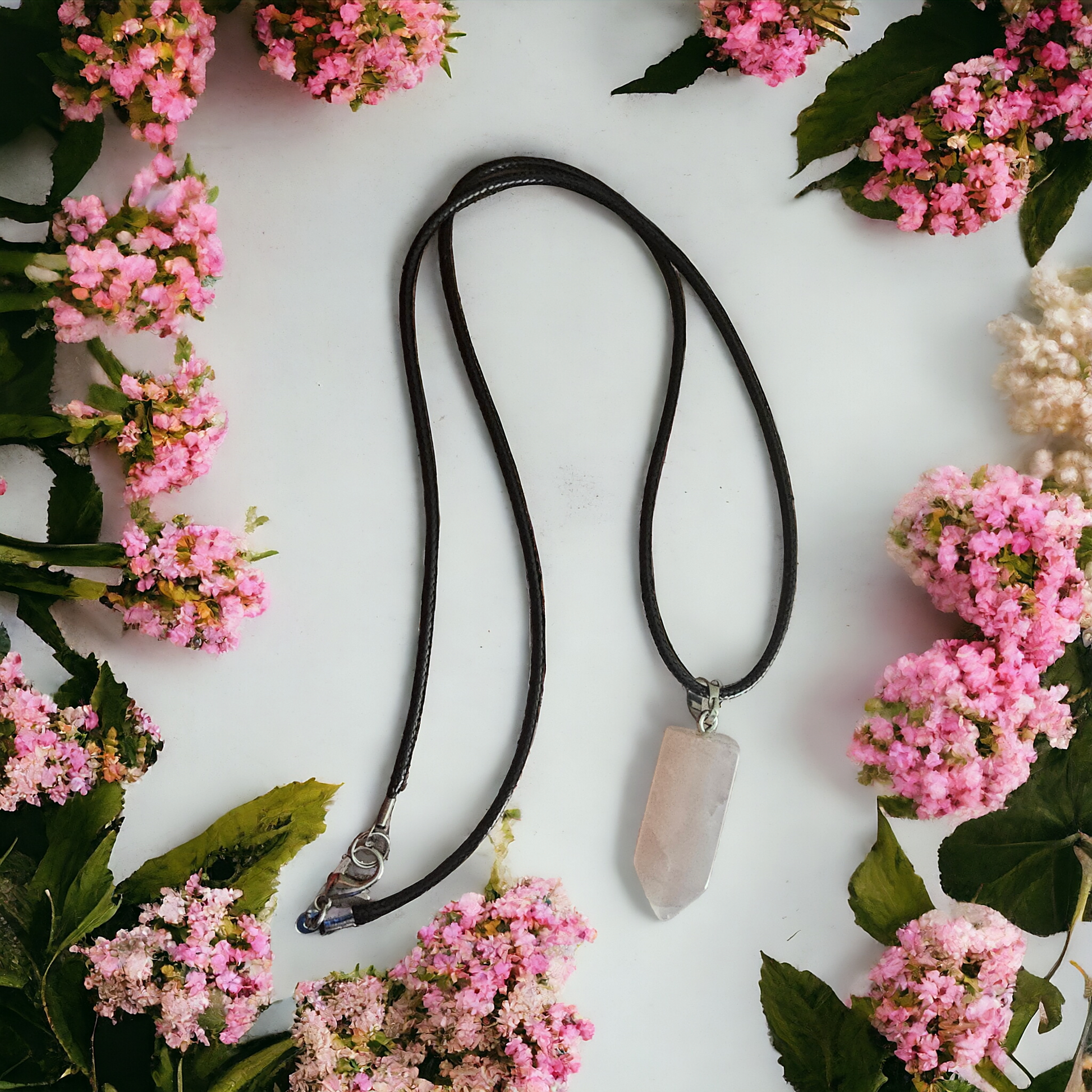 Rose Quartz Necklace - Beauty by Dani