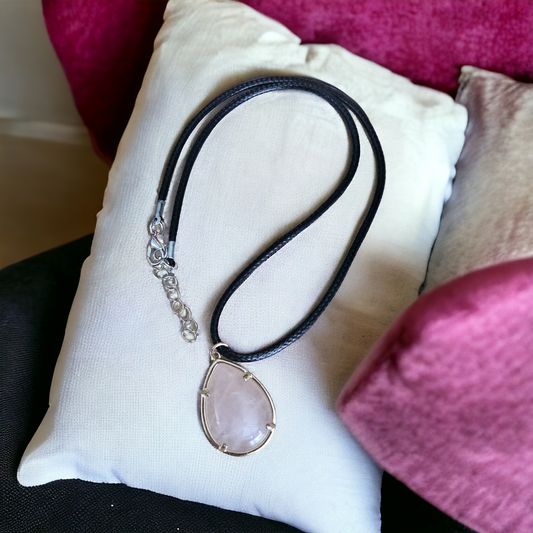 Rose Quartz Necklace - Beauty by Dani