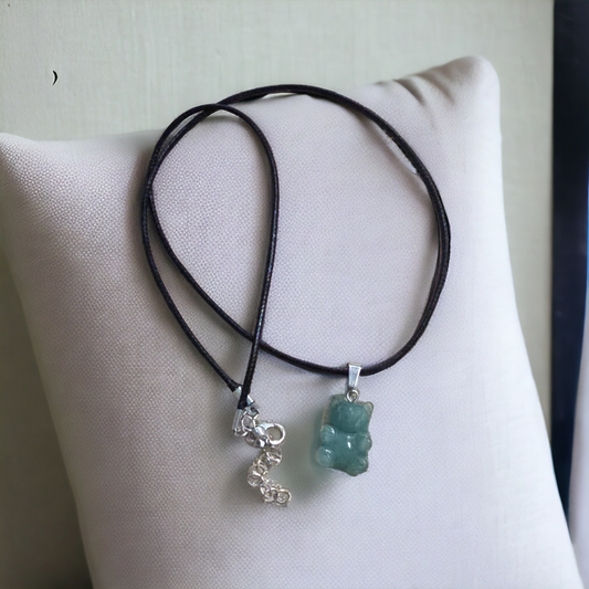 Bear Gemstone Necklace