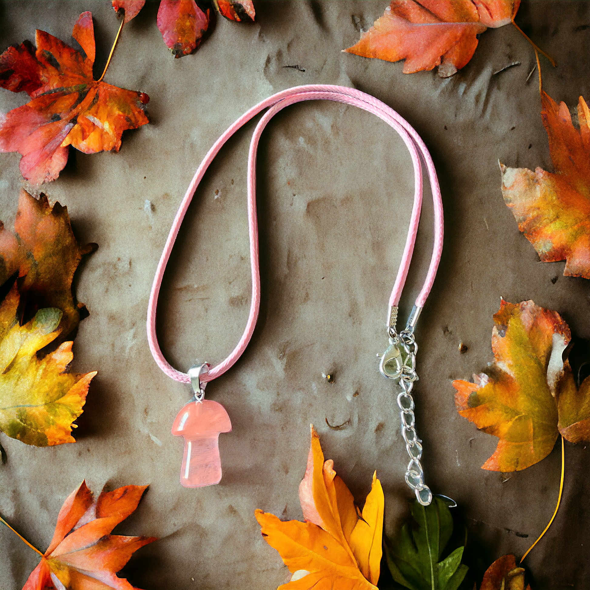 Mushroom Gem Necklace - Beauty by Dani