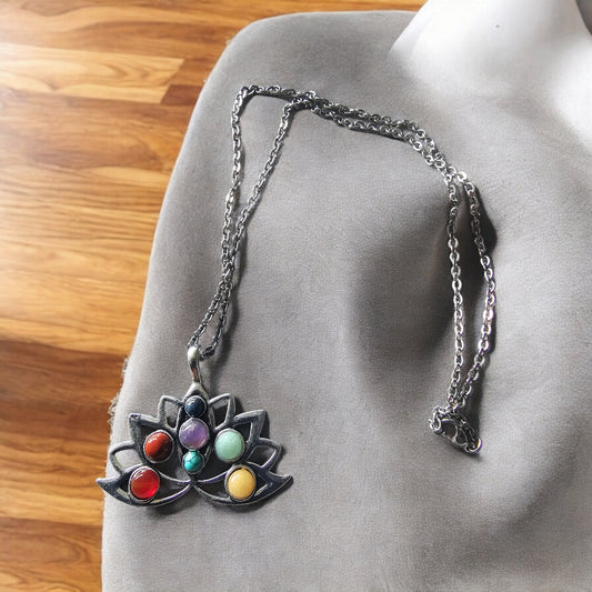 Chakra Lotus Necklace