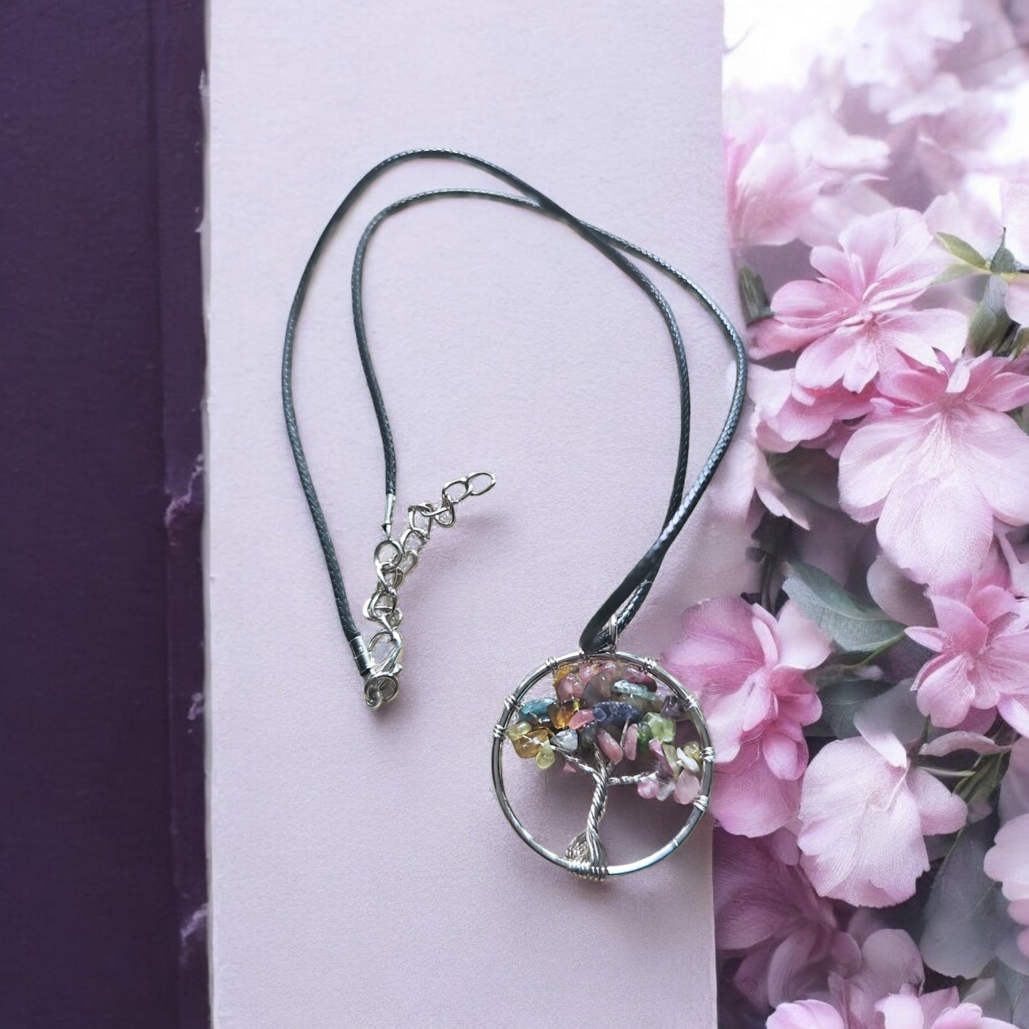 Gemstone Tree of Life Necklace