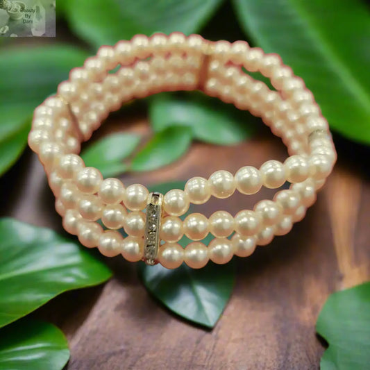 Pearl Multilayered Bracelet (0349) Beauty by Dani Gems and More