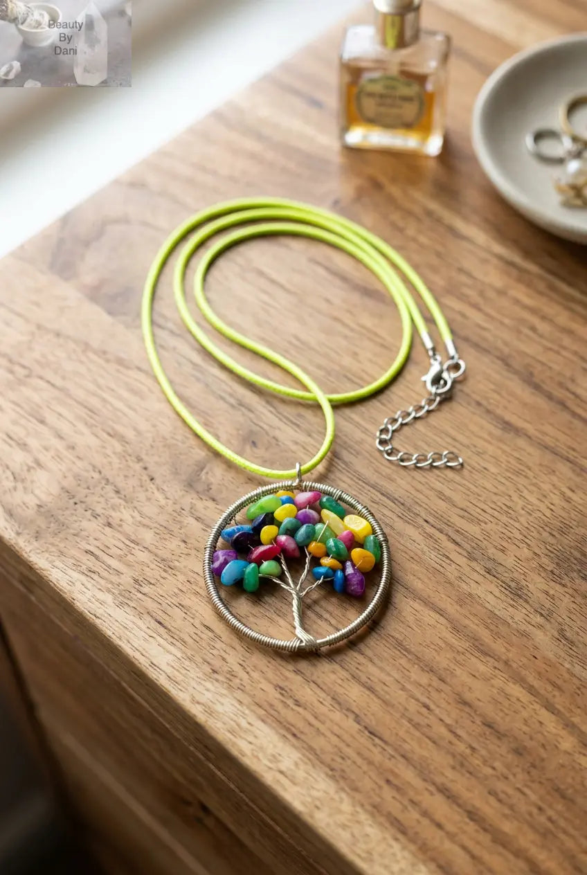 Multi-Gemstone Tree Necklace