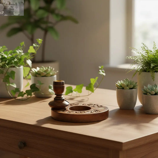 Mango Wood Reverse Cone Incense Holder