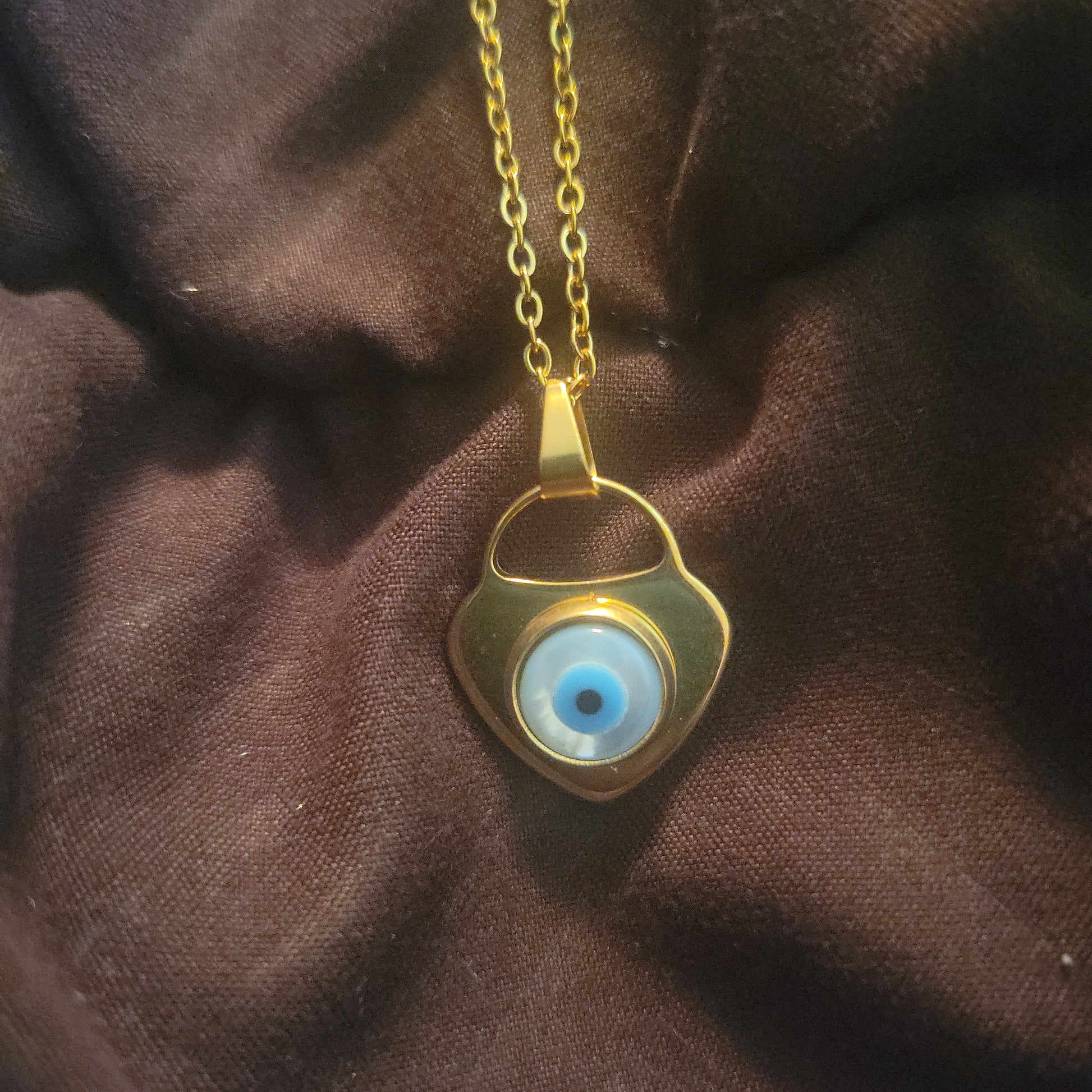 Evil Eye Heart Necklace - Beauty by Dani