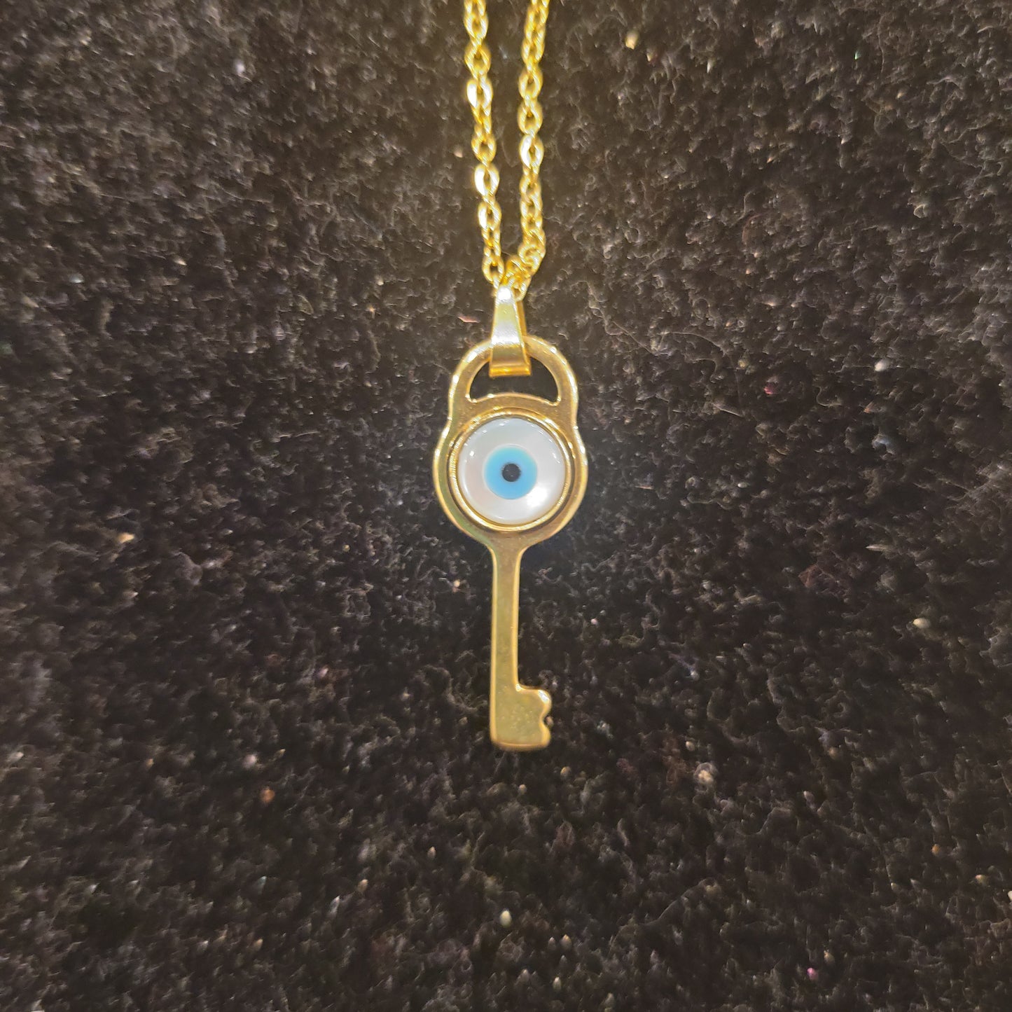 Evil Eye Key Necklace - Beauty by Dani