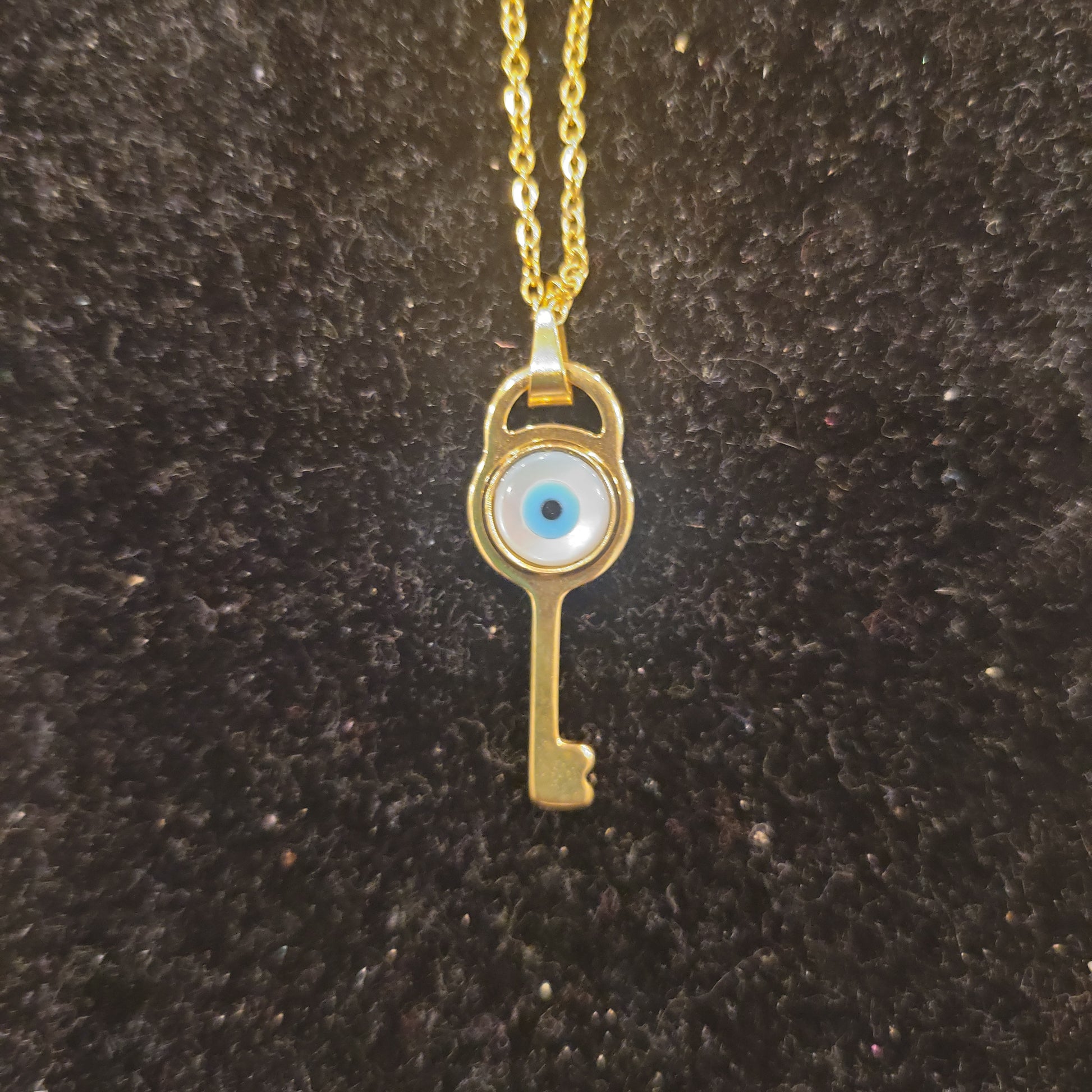 Evil Eye Key Necklace - Beauty by Dani