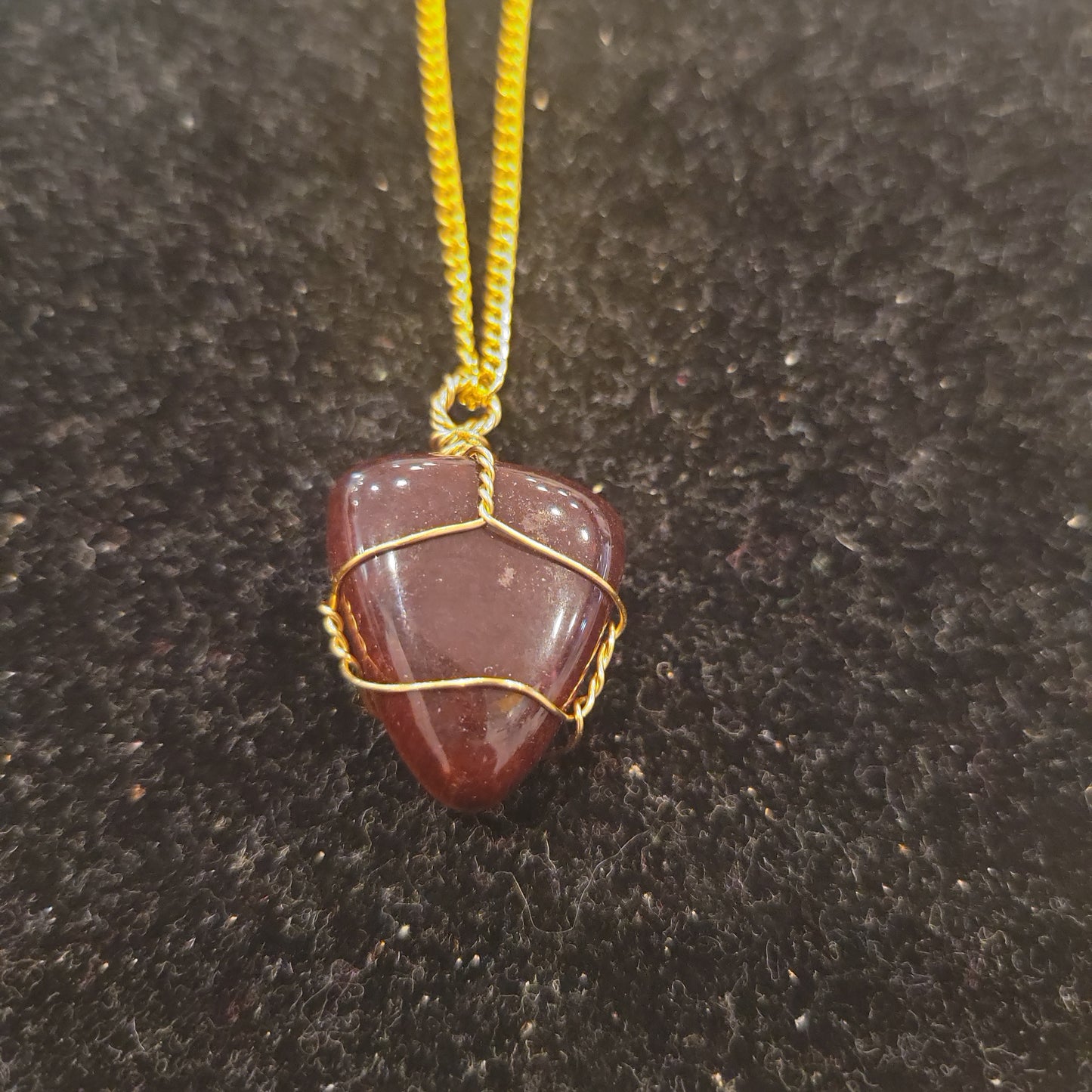 Red Tiger's Eye Necklace - Beauty by Dani