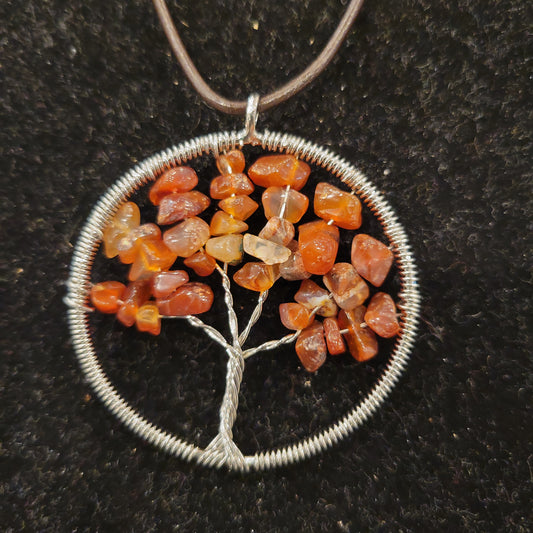 Carnelian Tree Necklace