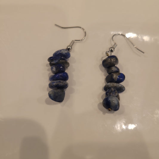 Sodalite Earrings (0688) - Beauty by Dani