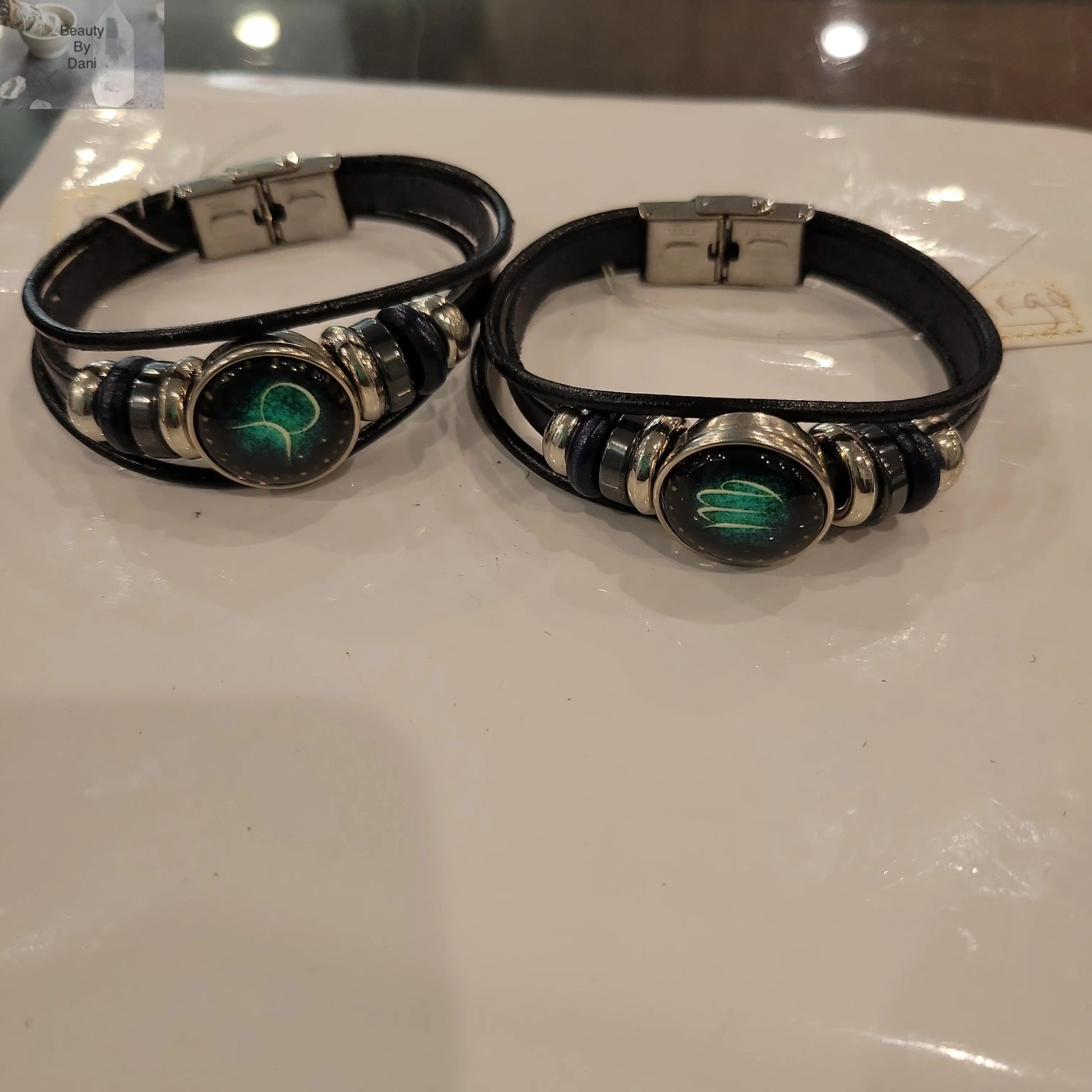 Leather Zodiac Bracelet - Beauty by Dani