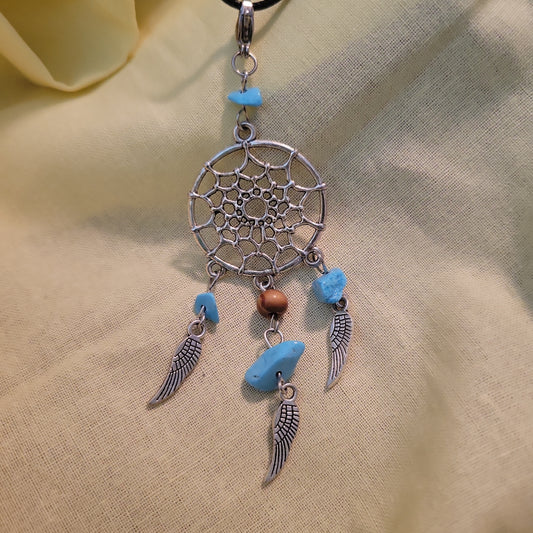 Turquoise Dreamcatcher Necklace (0213)
