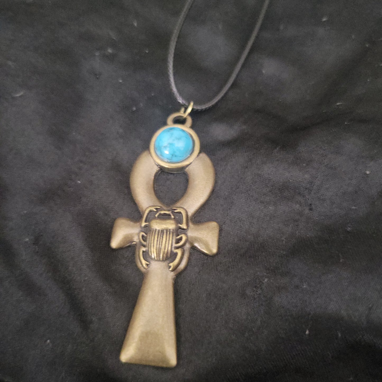 Ankh with Turquoise Necklace - Beauty by Dani