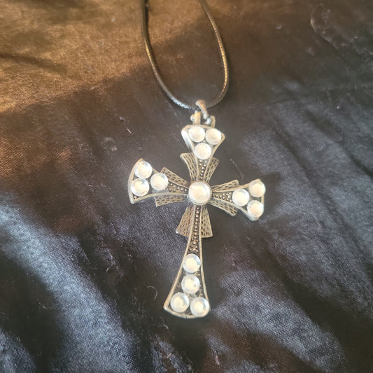 Stainless Steel Cross Necklace (0293) - Beauty by Dani