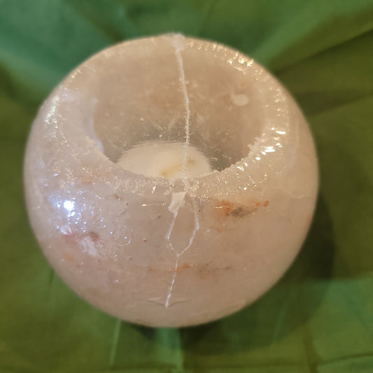 Globe Shape Salt Tealight 3.5"