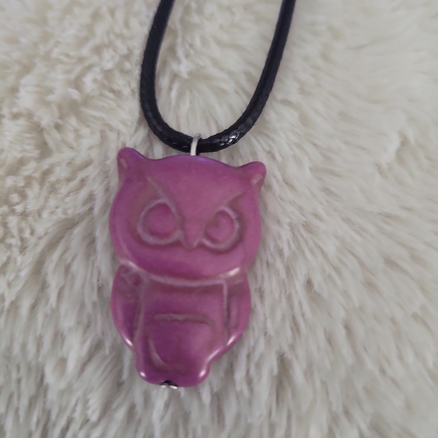 Magnesite Owl Necklace - Beauty by Dani