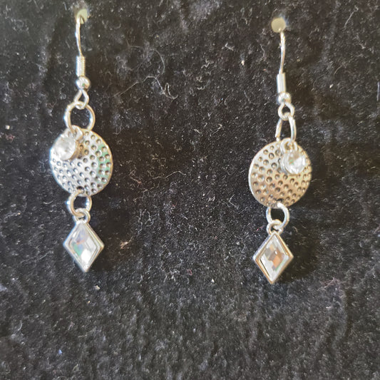 Rhinestone and Swarovski Earrings