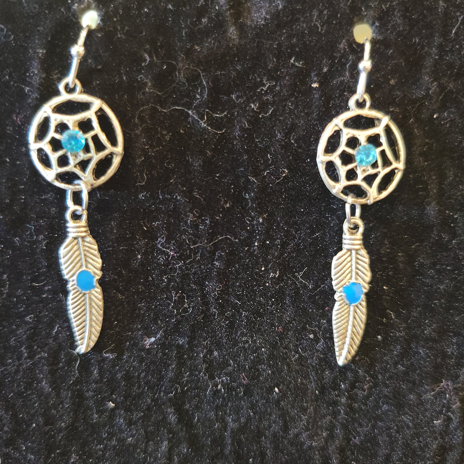 Rhinestone Dream catcher Earrings - Beauty by Dani