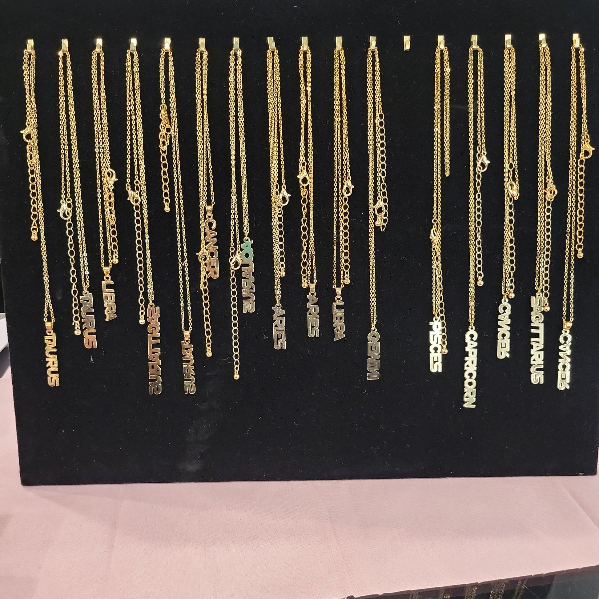 Zodiac Goldtone Necklaces - Beauty by Dani