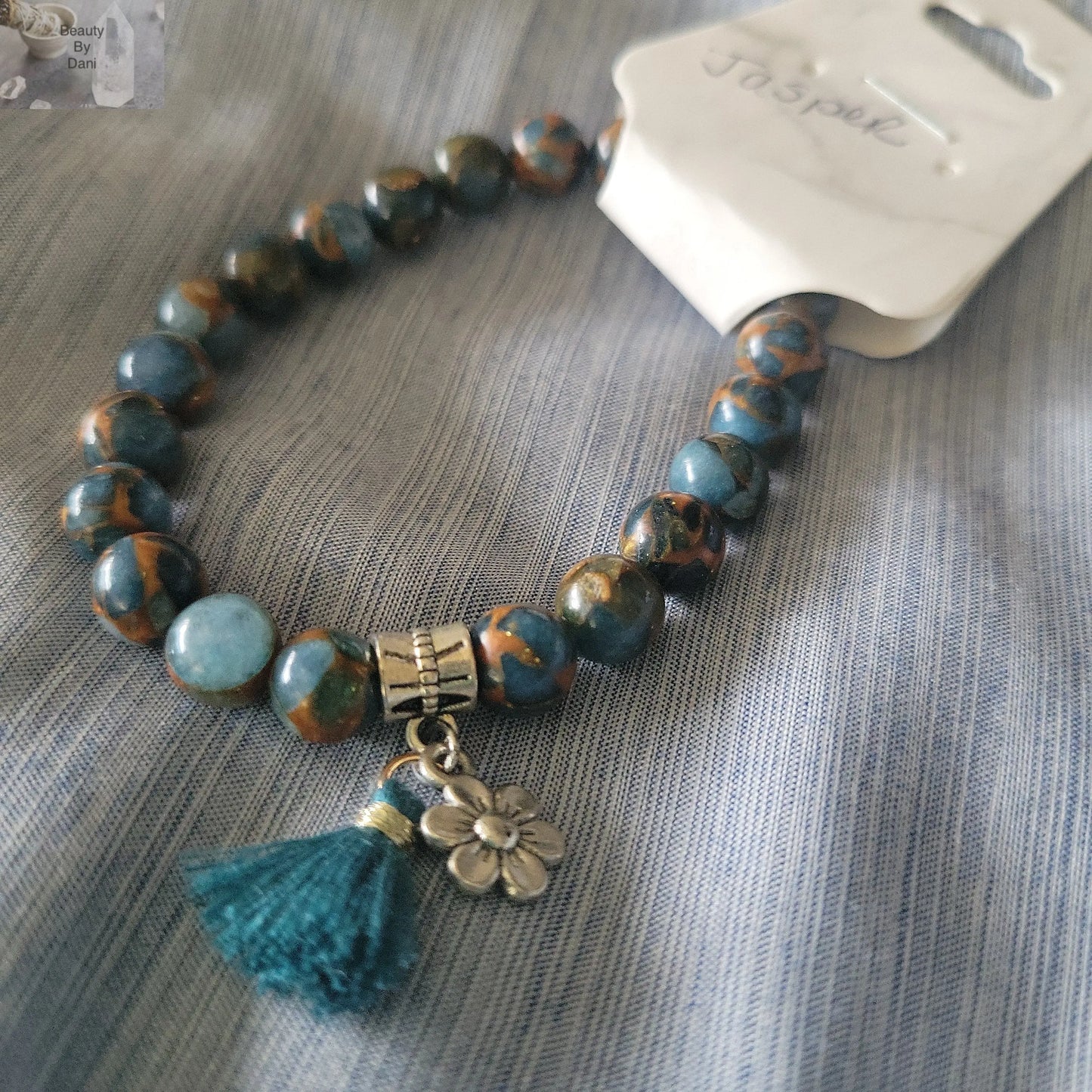 Ocean Jasper Bracelet (0413) - Beauty by Dani