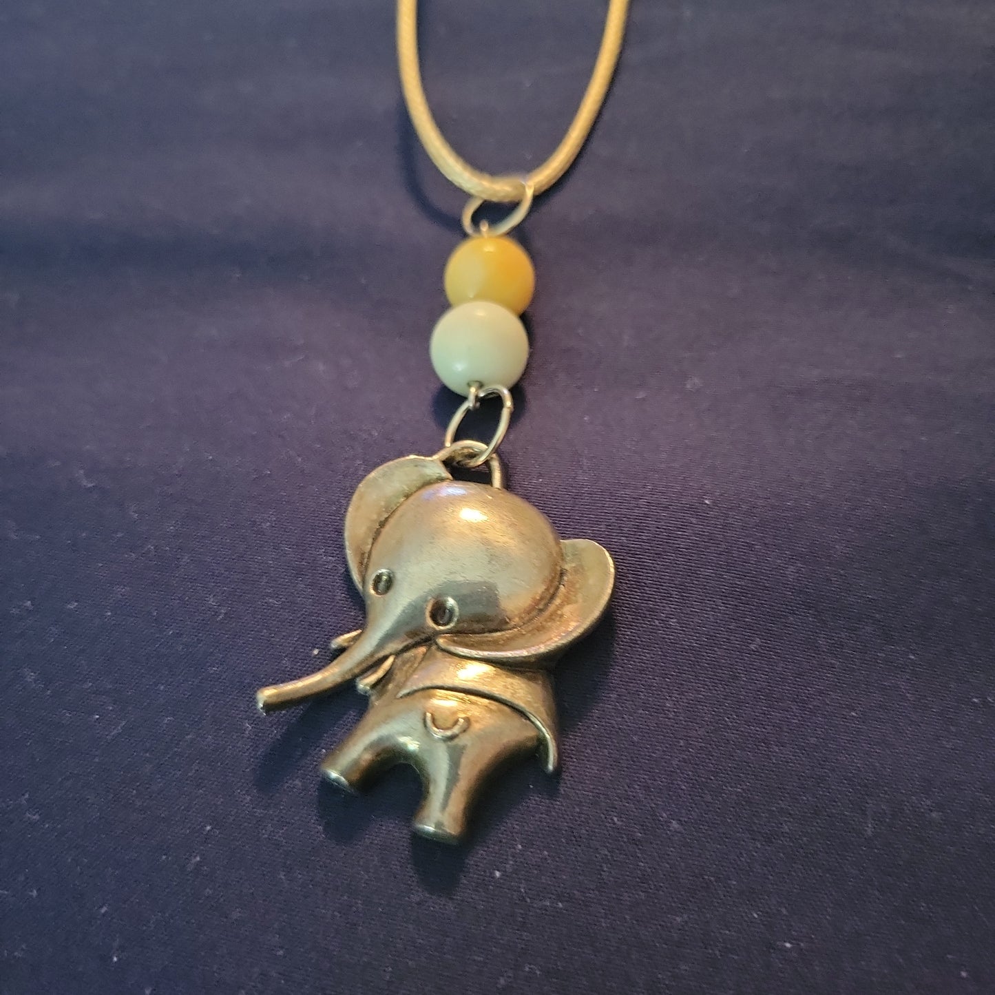 Aquamarine Elephant Necklace - Beauty by Dani