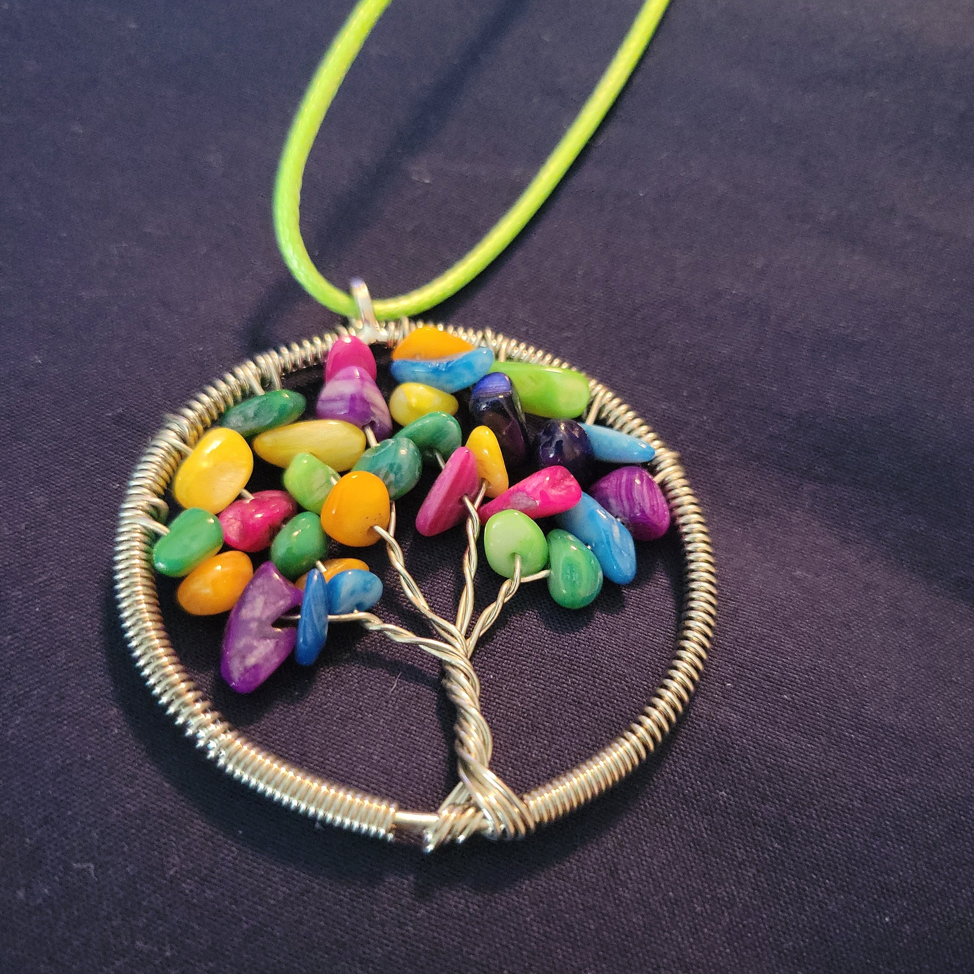 Multi-gemstone Tree Necklace - Beauty by Dani