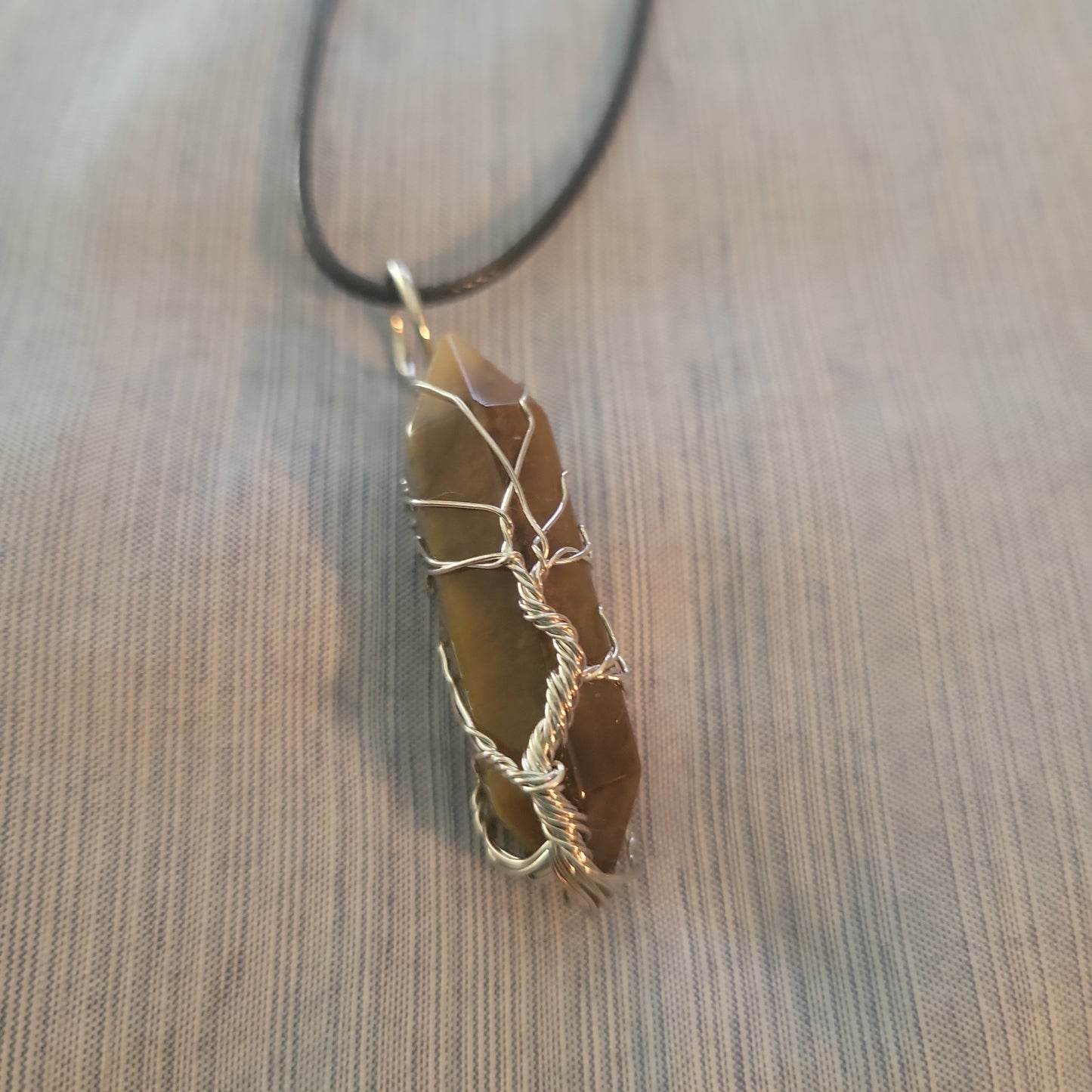 Tiger's Eye Tree Necklace - Beauty by Dani