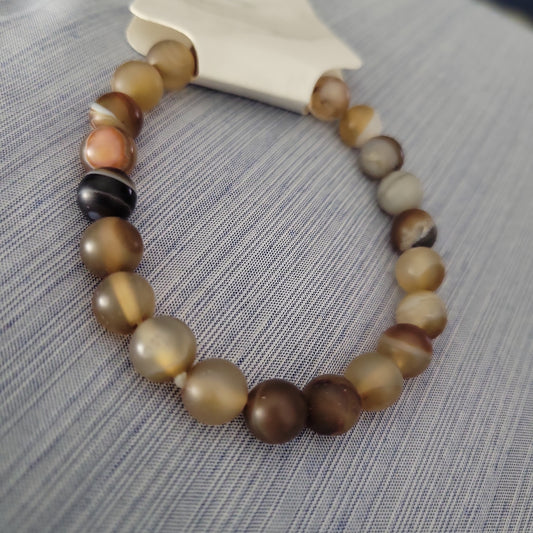 Brown Agate Bracelet (0067)
