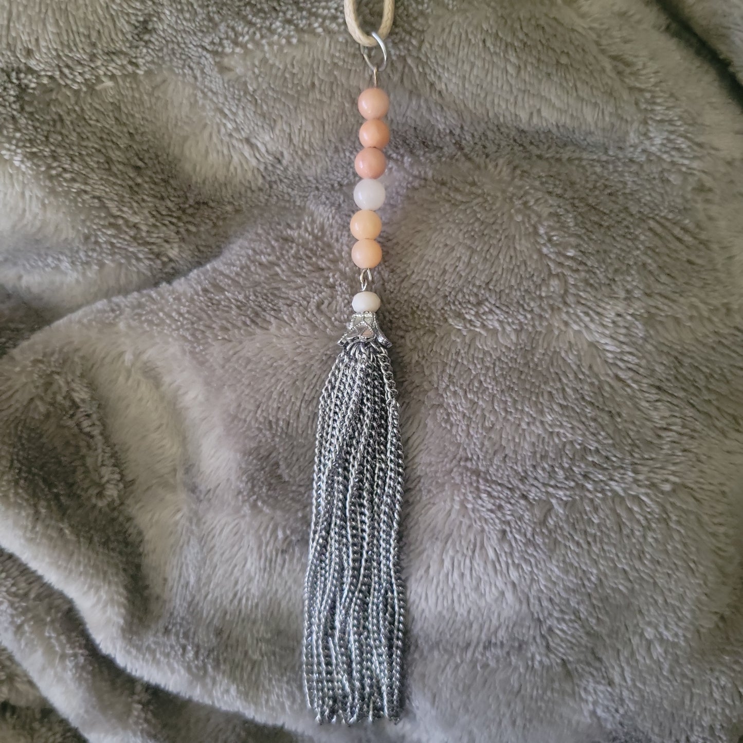 Pink Aventurine Tassel Necklace - Beauty by Dani