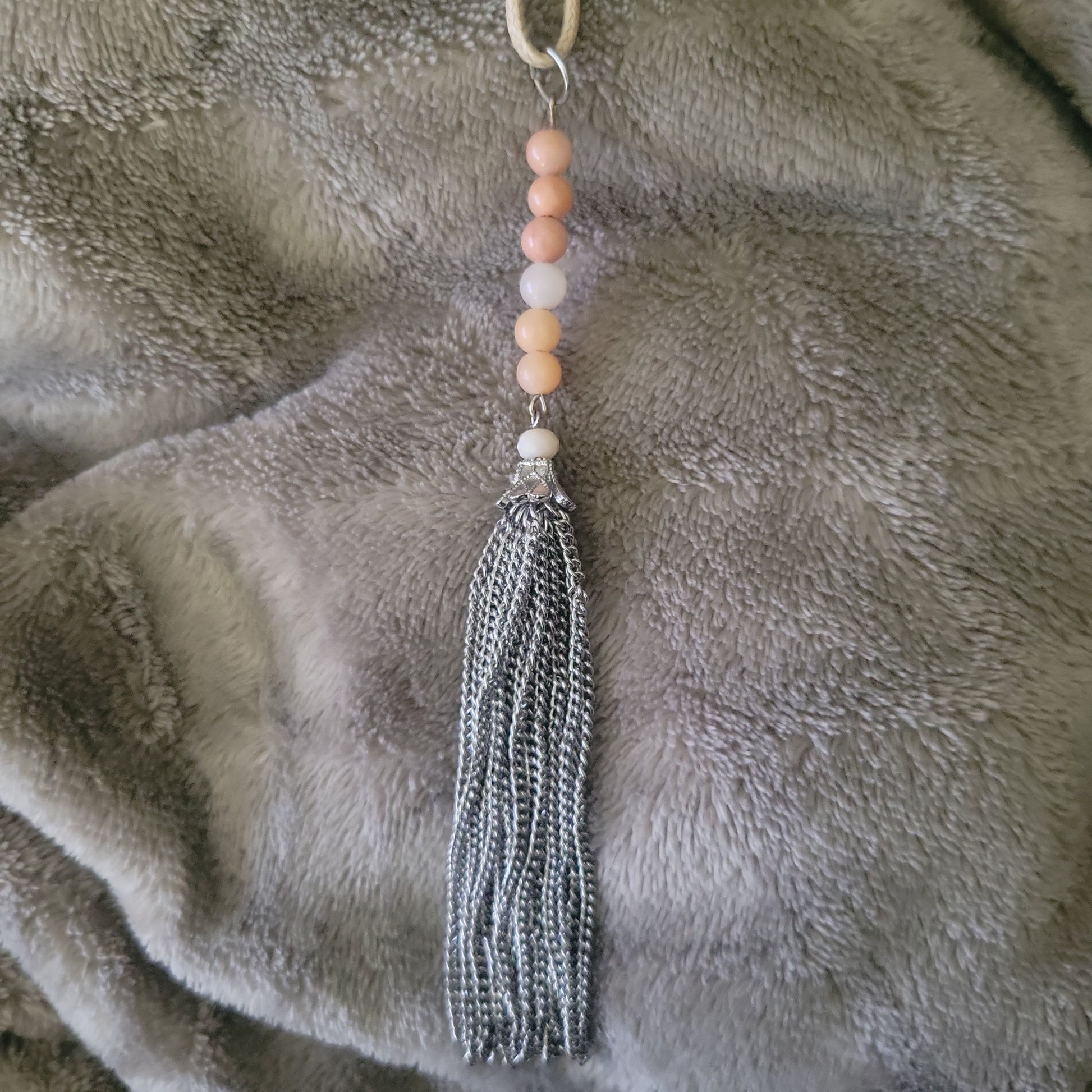 Pink Aventurine Tassel Necklace - Beauty by Dani