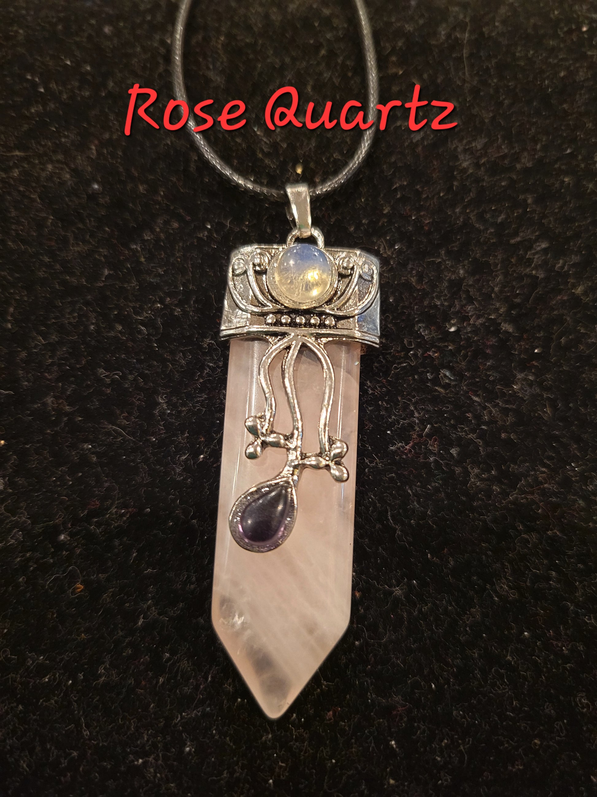 Rose Quartz Necklace - Beauty by Dani