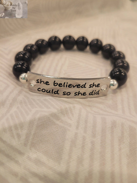 Inspirational Blackstone Bracelet