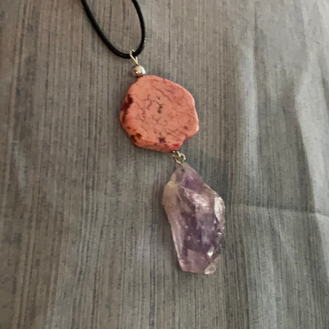 Amethyst and Jasper Necklace