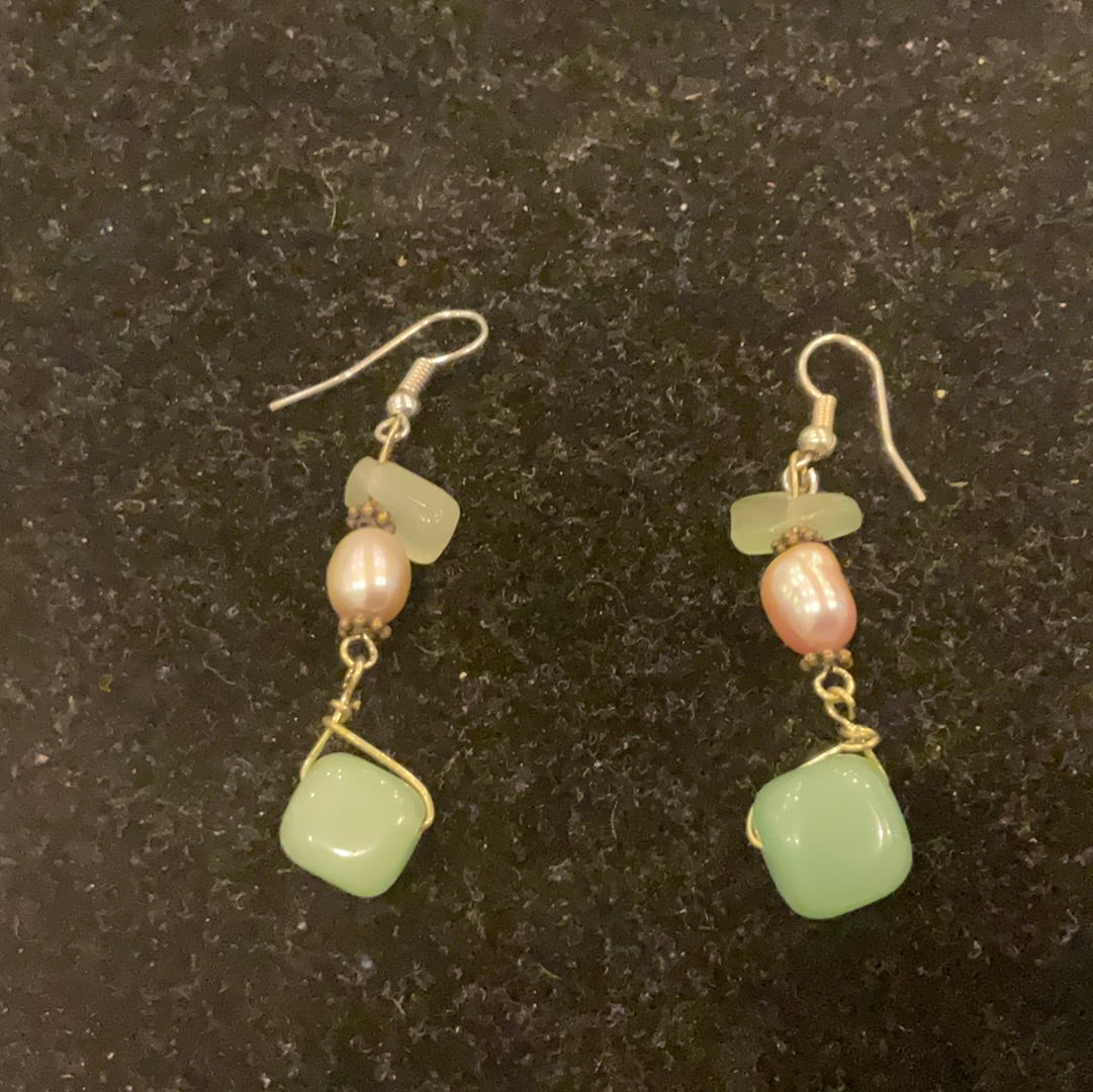 Aventurine Earrings (0676) - Beauty by Dani