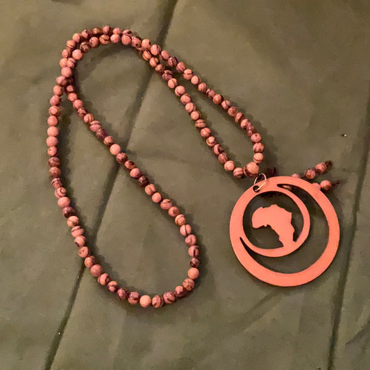 Wood Africa Necklace