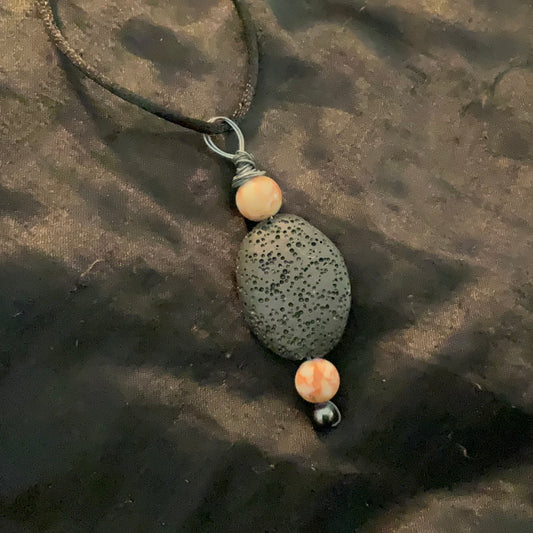 Jasper and Lava Necklace - Beauty by Dani