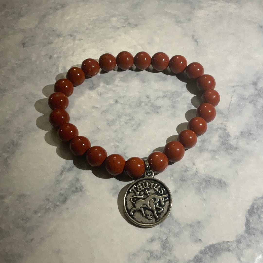 Red Jasper Bracelet (Taurus) - Beauty by Dani