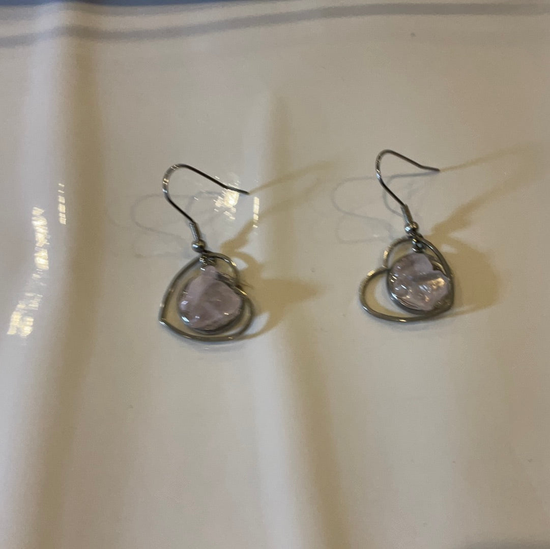 Rose Quartz Earrings - Beauty by Dani