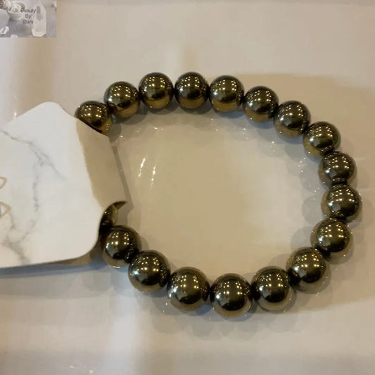 Gold Hematite Bracelet (0512) - Beauty by Dani