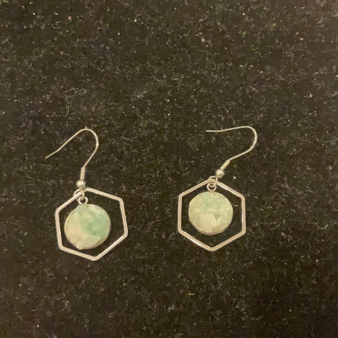 Aventurine Earrings (0673) - Beauty by Dani